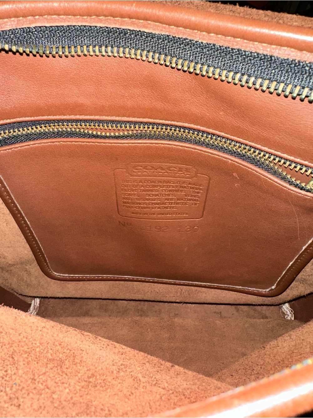 Coach Brown Leather Crossbody Shoulder Bag - Picture 4 of 5